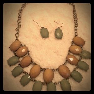 Necklace and earrings set